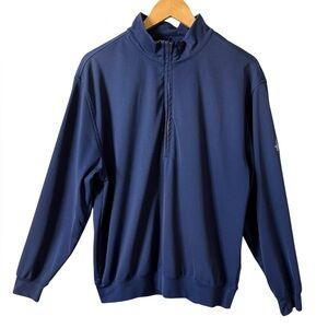 Donald Ross Men’s Blue 1/4 Zip Performance Pullover Size M